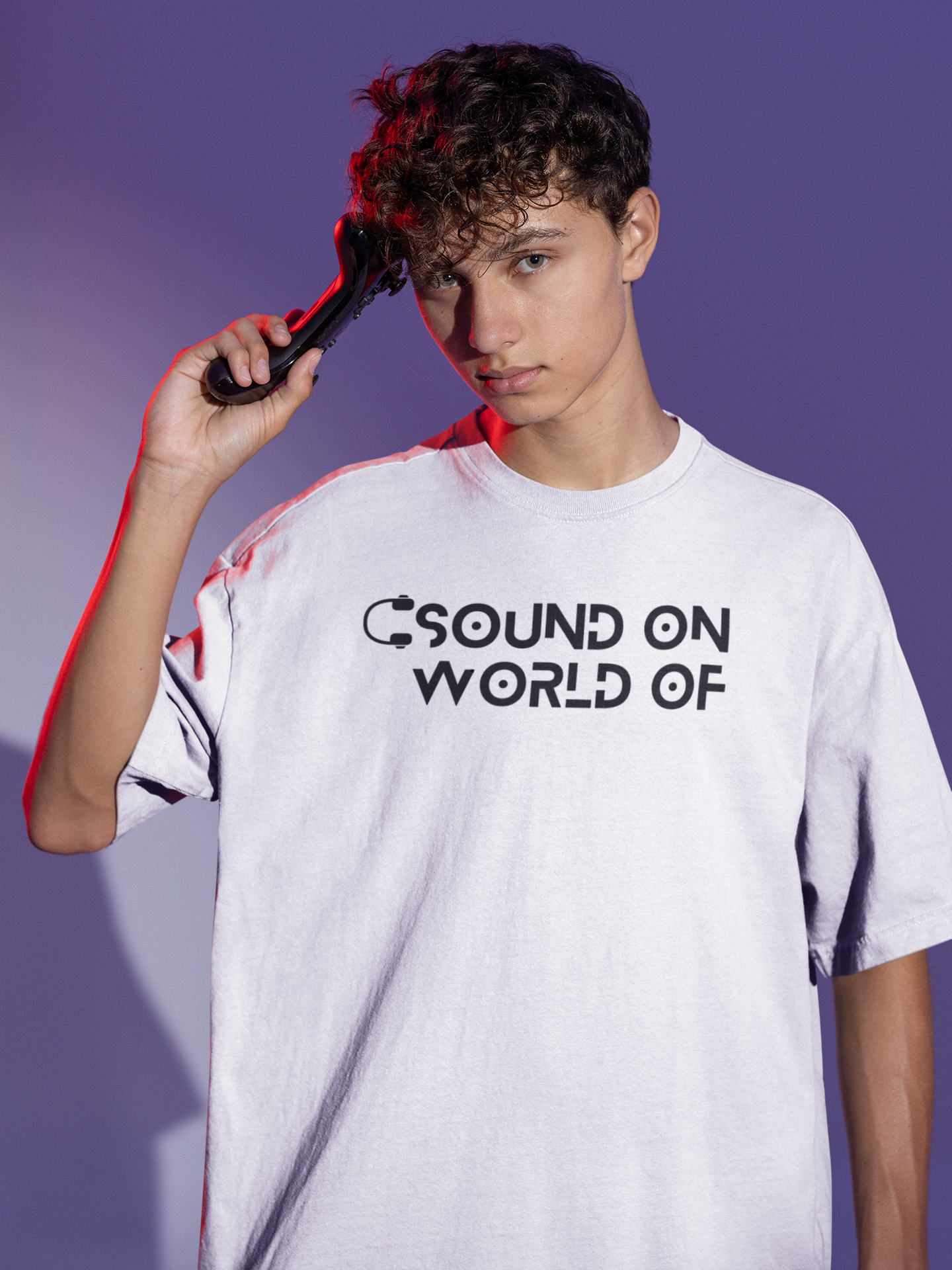Sound on,World off - black(Oversize)